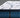 Corner close-up of Serta Perfect Sleeper mattress highlighting the white dash-patterned pillow-top layer and medium blue oval chain-stitched border with Serta brand label